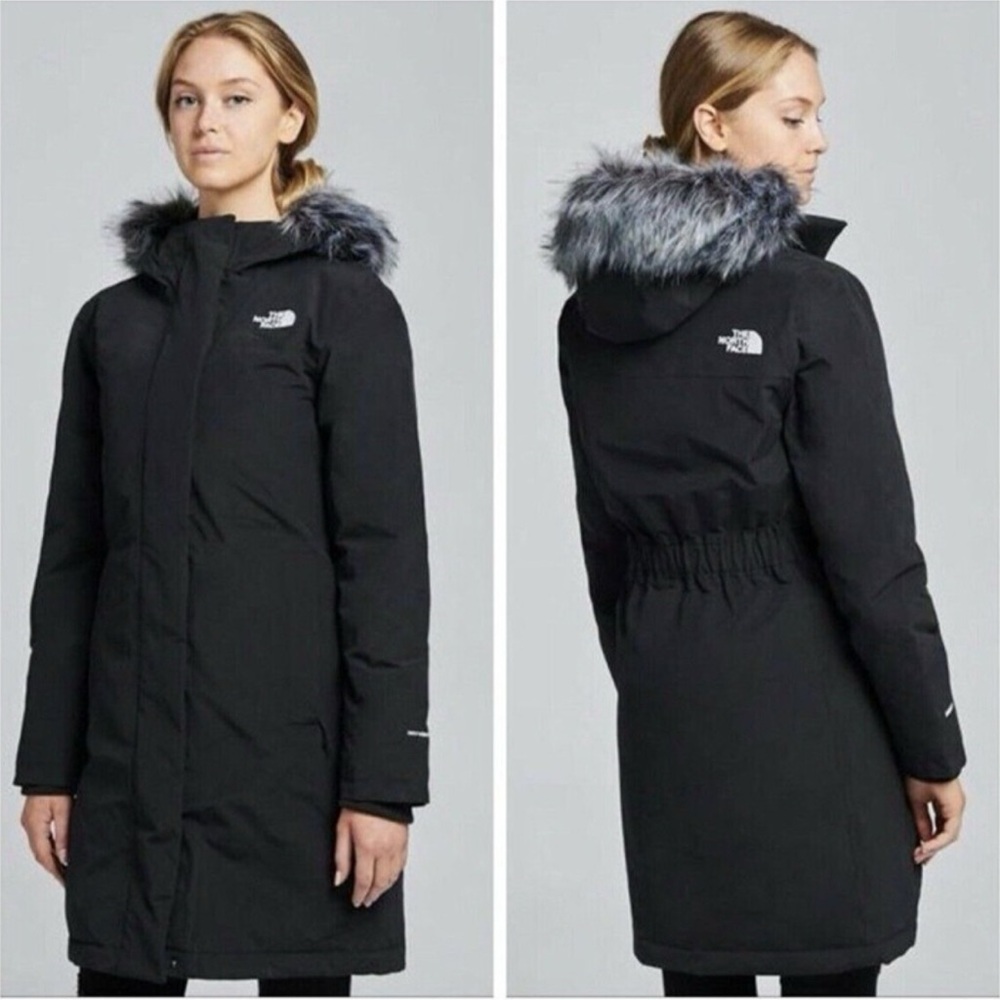 The North Face Arctic Waterproof 550-Fill-Power Down Parka Faux Fur Trim New
